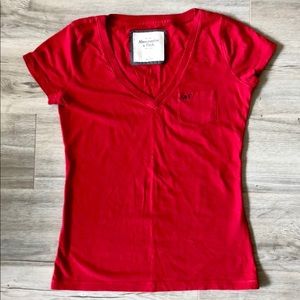 A&F Slim V-Neck Tee